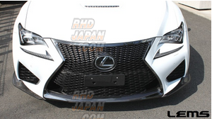 LEMS Front Lip Spoiler Dry Carbon Fiber with Clear Coating - Lexus